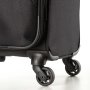 Средний тканевый чемодан Swissbrand Hamilton на 66 л весом 3,2 кг Черный