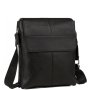 Сумка через плече чоловіча шкіряна Tiding Bag Чорна