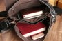 Сумка через плече чоловіча шкіряна Tiding Bag Чорна