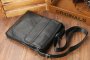 Сумка через плече чоловіча шкіряна Tiding Bag Чорна