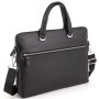 Сумка для ноутбука із натуральної шкіри Tiding Bag Чорна