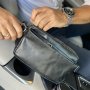 Сумка на пояс із натуральної шкіри Tiding Bag Чорна