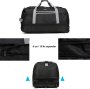 Сумка на трьох колесах TravelZ Wheelbag Doubleloader з розширенням на 80/95 л Чорна