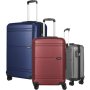 Travelite Yamba 61/77 л чемодан из ABS пластика на 4 колесах красный