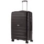 TravelZ Big Bars (L) Black 106 л чемодан из полипропилена на 4 колесах черный