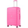 TravelZ Big Bars (L) Pink 106 л чемодан из полипропилена на 4 колесах розовый