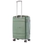 TravelZ Big Bars (M) Olive Green 63 л чемодан из полипропилена на 4 колесах зеленый
