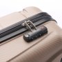TravelZ Diamond (S) Champagne 32 л чемодан из пластика на 4 колесах шампань