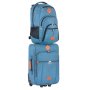 TravelZ Hipster (S) Jeans Blue 38 л валіза з поліестеру на 2 колесах синя