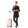TravelZ Horizon (S) Baby Pink 35 л валіза із пластику на 4 колесах світло-рожева
