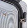 TravelZ Horizon (S) Silver 35 л валіза із пластику на 4 колесах срібляста