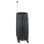TravelZ Light (L) Black 76 л чемодан из пластика на 4 колесах черный