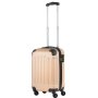 TravelZ Light (S) Champagne 25 л чемодан из пластика на 4 колесах шампань