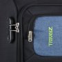 TravelZ Tripple Pocket 57 (S) Black 40 л чемодан из полиэстера на 4 колесах черный