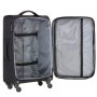 TravelZ Tripple Pocket 57 (S) Black 40 л чемодан из полиэстера на 4 колесах черный