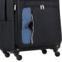 TravelZ Tripple Pocket (L) Black 85/97 л чемодан из полиэстера на 4 колесах черный