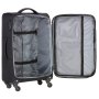 TravelZ Tripple Pocket (L) Black 85/97 л чемодан из полиэстера на 4 колесах черный