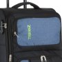 TravelZ Tripple Pocket (M) Black 55/65 л чемодан из полиэстера на 4 колесах черный