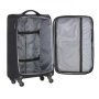 TravelZ Tripple Pocket (S) Black 36 л чемодан из полиэстера на 4 колесах черный