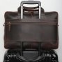 Вместительная мужская кожаная сумка с отделом для ноутбука 17 дюймов Tiding Bag