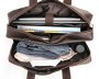 Вместительная мужская кожаная сумка с отделом для ноутбука 17 дюймов Tiding Bag