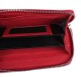 Женский  клатч-кошелек кожаный Vip Collection 1501-F Красный