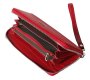 Женский  клатч-кошелек кожаный Vip Collection 1502-F Красный