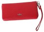 Женский  клатч-кошелек кожаный Vip Collection 1502-F Красный
