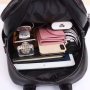Женский кожаный повседневный рюкзак Olivia Leather Черный