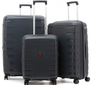 Комплект чемоданов из полипропилена Roncato Spirit, антрацит