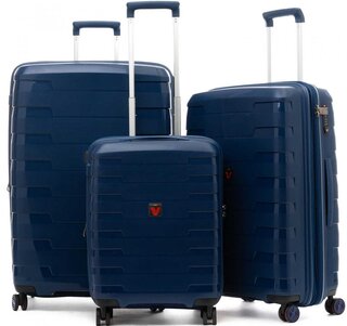 Комплект валіз із поліпропілену Roncato Spirit, темно-синій