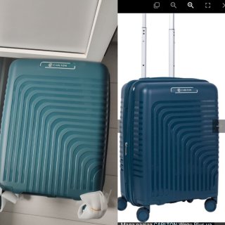 Мала валіза CARLTON Wego Plus на 35/42 л для ручної поклажі з поліпропілену Смарагдова WEGPIBT55-BGN