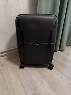 Маленький чемодан AIRTEX 245 ручная кладь на 40 л весом 2,3 кг из полипропилена Антрацит 245-14
