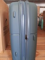 Большой чемодан Airtex 245 из полипропилена на 108 л + расширительная молния весом 3,8 кг Синий 245-2