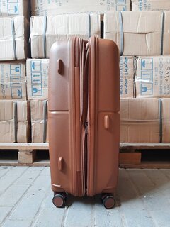 Средний чемодан Airtex 245 из полипропилена на 75/84 л весом 3,3 кг Коричневый 245-9