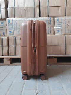 Маленький чемодан AIRTEX 245 ручная кладь на 40 л весом 2,3 кг из полипропилена Коричневый 245-13