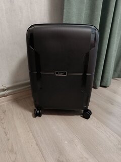 Маленький чемодан AIRTEX 245 ручная кладь на 40 л весом 2,3 кг из полипропилена Антрацит 245-14