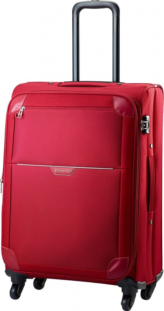 Малый дорожный чемодан 4-х колесный 39/46 л. CARLTON Polaris красный