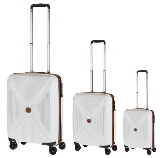 Комплект чемоданов Titan Paradoxx из полипропилена на 4-х колесах Белый