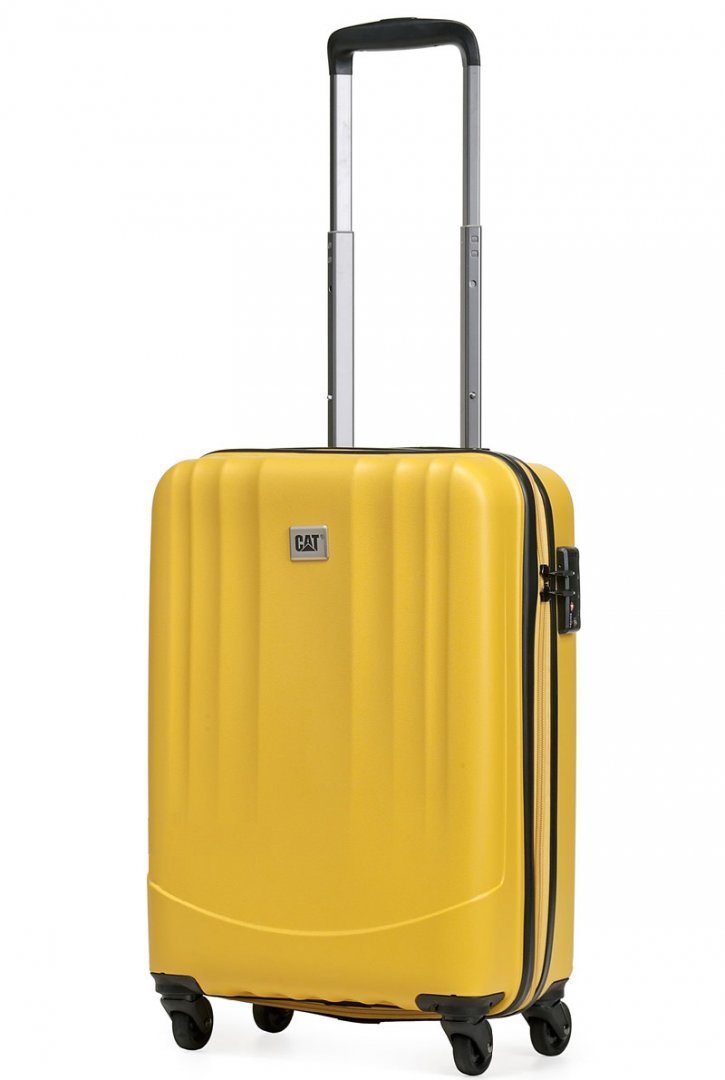 Малый противоударный чемодан 28 л CAT Turbo желтый