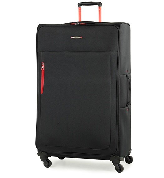 Members Hi-Lite (XL) Black 120 л чемодан из полиэстера на 4 колесах черный