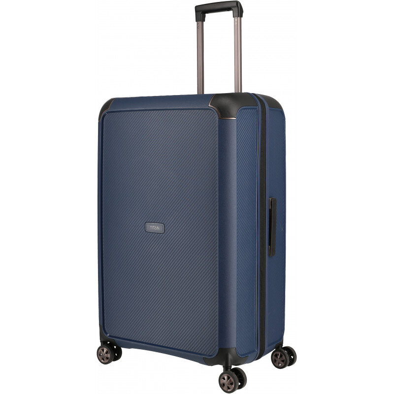 Titan Compax 104 л чемодан из полипропилена на 4 колесах синий