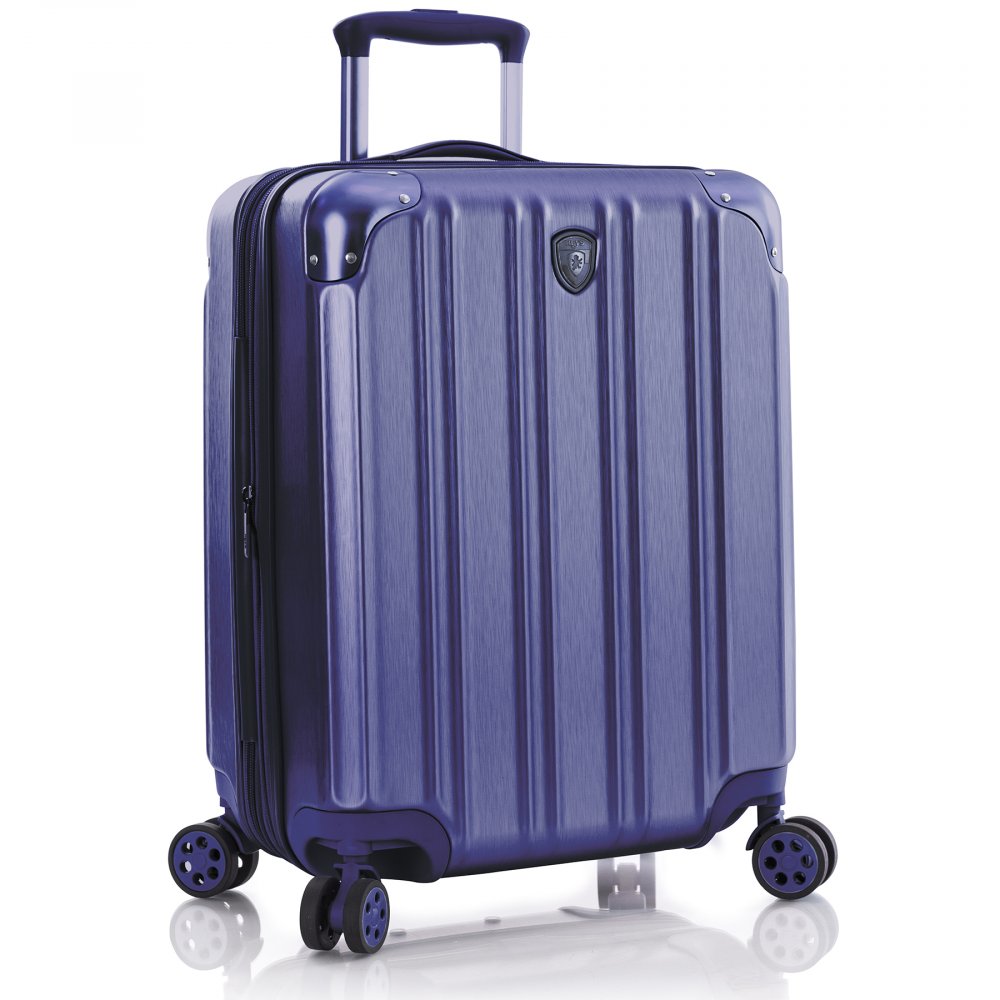 Малый чемодан на колесах Heys DuoTrak на 45/57 л из поликарбоната Синий