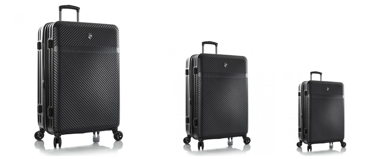 Комплект дорожных чемоданов на колесах Heys Cruze из поликарбоната с расширительной молнией Черный