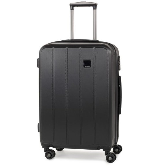 Members NEXA (M) Black 62 л чемодан из пластика на 4 колесах черный