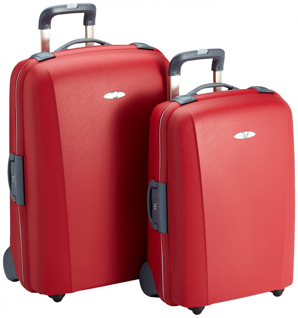 Комплект чемоданов на 2-х колесах 85 л, 125 л Roncato Flexi, красный