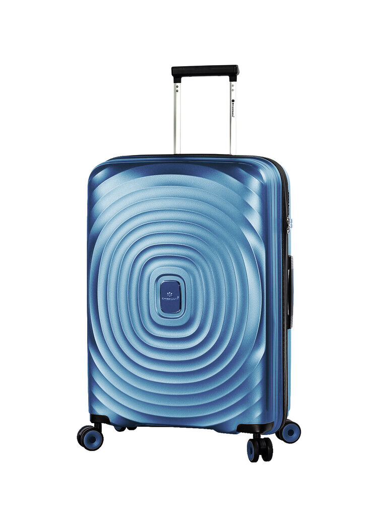 Большой чемодан Snowball AQUA Light на 103 л весом 3,2 кг из полипропилена Голубой