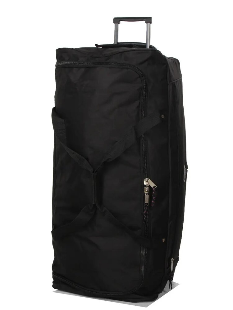 Большая сумка на колесах Airtex Madisson 100 л весом 2,5 кг из полиэсетра Черный