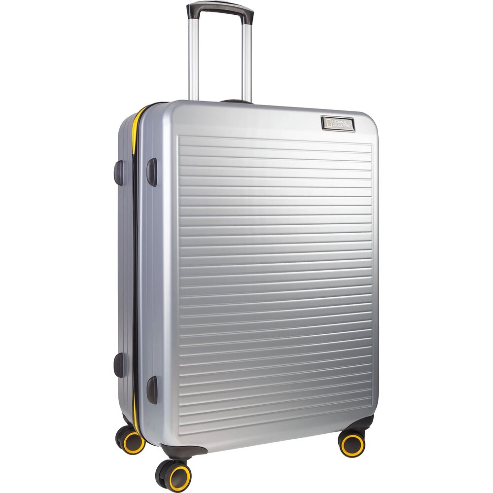 Большой чемодан NATIONAL GEOGRAPHIC Pulse на 110 л весом 4,4 кг из пластка Серый