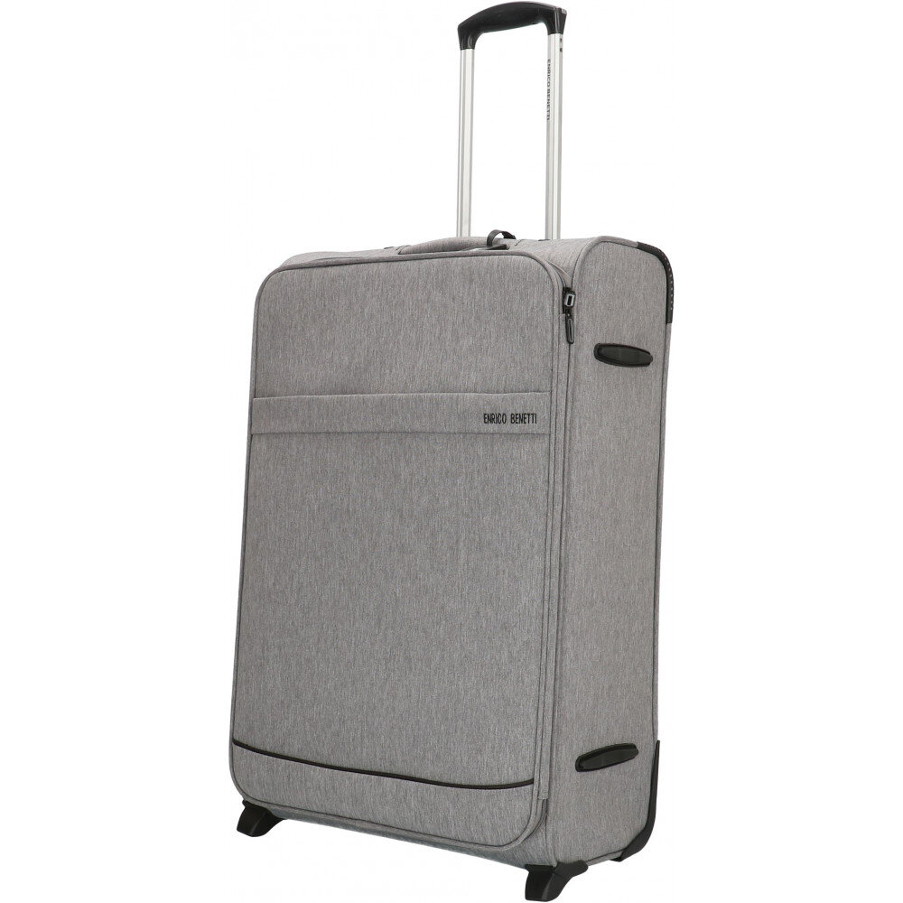 Большой тканевый чемодан Enrico Benetti Dallas на 76 л весом 3,1 кг Серый